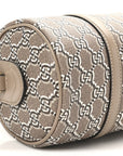 GG Shadow Monogram Ophidia Top Handle Bowler Bag Taupe