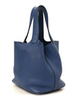 Taurillon Clemence Picotin Lock 22 MM Bleu Brighton