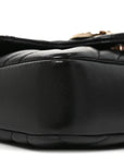 Lambskin Matelasse Mini GG Marmont Shoulder Bag Black