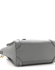 Baby Drummed Calfskin Nano Luggage Kohl
