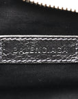 Metallic Agneau Arena Le Cagole Chain Shoulder Bag XS Silver