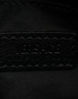 Calfskin Baroque Logo Messenger Bag Black