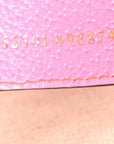 GG Supreme Monogram Textured Dollar Calfskin Web Ophidia Small Crossbody Bag Beige Ebony Fuchsia