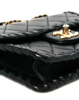 Calfskin Braided Mini My Own Frame Flap Black