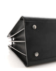 Grained Calfskin Small Sac De Jour Black