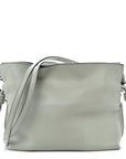 Calfskin Mini Flamenco Knot Clutch Ash Grey