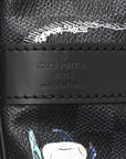 Damier Graphite World Map Keepall Bandouliere 50