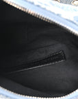 Bleached Denim BB Monogram Le Cagole Shoulder Bag XS Blue