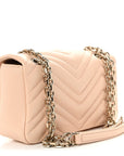 Lambskin Matelasse Small GG Marmont Shoulder Bag Pink Beige