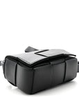 Lambskin Maxi Intrecciato Extra Mini Cassette Crossbody Bag Black