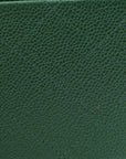 Metallic Caviar Quilted Jumbo Double Flap Green