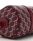 GG Shadow Monogram Ophidia Top Handle Bowler Bag Rosso Ancora Red