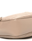 Calfskin Matelasse Monogram Lou Camera Bag Dark Beige