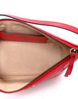 Calfskin Matelasse Chevron GG Marmont Sling Shoulder Bag Rosso