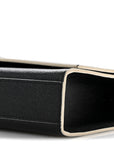 Grain De Poudre Medium Classic Monogram Kate Satchel Black White