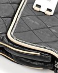 Lambskin East West Mademoiselle Flap Black