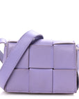 Lambskin Maxi Intrecciato Extra Mini Cassette Crossbody Bag Wisteria