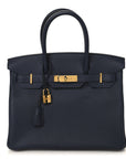 Togo Birkin 30 Bleu Nuit