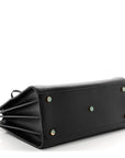 Calfskin Small Sac De Jour Black
