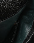 Faux Fur Clutch Black