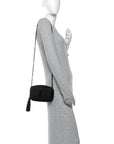 Grain De Poudre Matelasse Monochrome Monogram Mini Lou Camera Bag Black