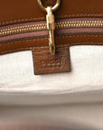GG Supreme Monogram Fake/Not Large Retro Interlocking G Tote Bag Beige Brown Sugar