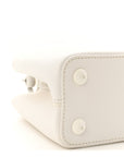 Taurillon Capucines East West MM Optic White