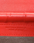 Nappa Intrecciato Continental Wallet on Chain Red