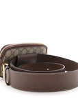 GG Supreme Monogram Ophidia Belted iPhone Case 95 38 Dark Brown