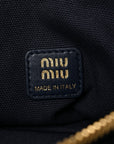 Velvet Pouch Bag Navy Amaranto
