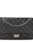 Aged Calfskin Quilted 2.55 Reissue 225 Flap Black