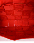 Paper Calfskin Intrecciato Stretch Cassette Bright Red