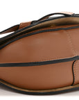 Calfskin Jacquard Mini Gate Dual Bag Tan