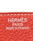 Taurillon Clemence Eclat Birkin 35 Sanguine White
