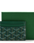 Goyardine Saint Sulpice Card Holder Green