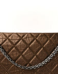 Metallic Aged Calfskin Quilted 2.55 Reissue 227 Flap Bronze