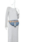Monogram Denim High Rise Bumbag Blue