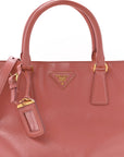 Saffiano Vernice Galleria Shopping Tote Begonia