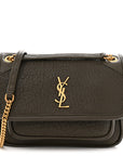 Grained Lambskin Monogram Mini Niki Chain Satchel Light Musk