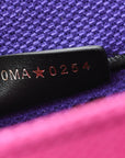 Canvas Embroidered Large Miss D1OR Graffiti Book Tote Fuchsia Purple