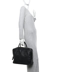Saffiano Travel Briefcase Black