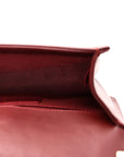Lambskin Quilted Small Boy Flap Dark Red