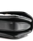 Lambskin Crystal Quilted Mini Trendy CC Dual Handle Flap Bag Black