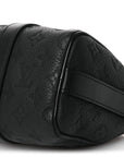 Monogram Taurillon Keepall Bandouliere 25 Black