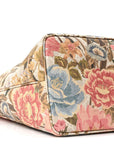 GG Supreme Monogram Water Flora Web Large Ophidia Tote Beige White Multicolor