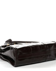 Soft Lux Calfskin Mini Bonnie Dark Brown