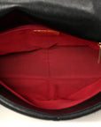Goatskin Quilted Large CHNL 19 Flap Black