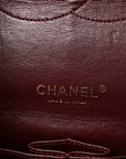 Lambskin Quilted Maxi Double Flap Black