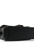 Lambskin Quilted Mini Rectangular Flap Black