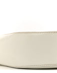 Brushed Calfskin Cleo Adjustable Strap Shoulder Bag White